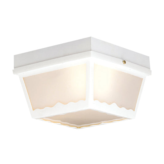 THOMAS SL7598 Outdoor Essentials 10'' Wide 2-Light Outdoor Flush Mount - White