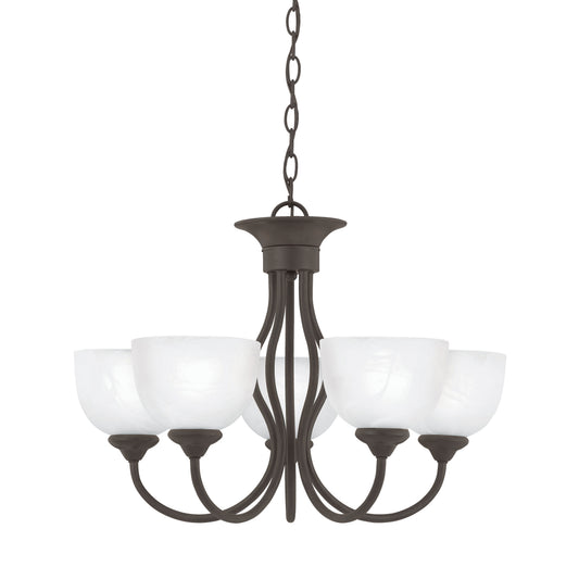 THOMAS SL801563 Tahoe 24'' Wide 5-Light Chandelier - Painted Bronze