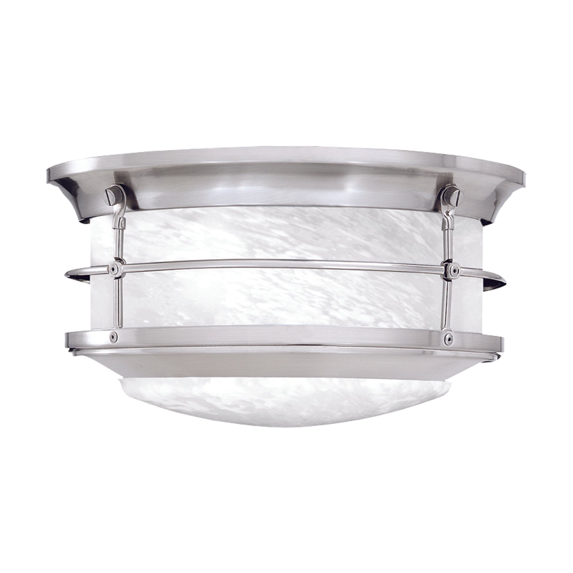 THOMAS SL928378 Outdoor Essentials 11.25'' Wide 2-Light Outdoor Flush Mount - Brushed Nickel