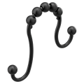 MOEN SR2201BL  Shower Curtain Rings In Matte Black