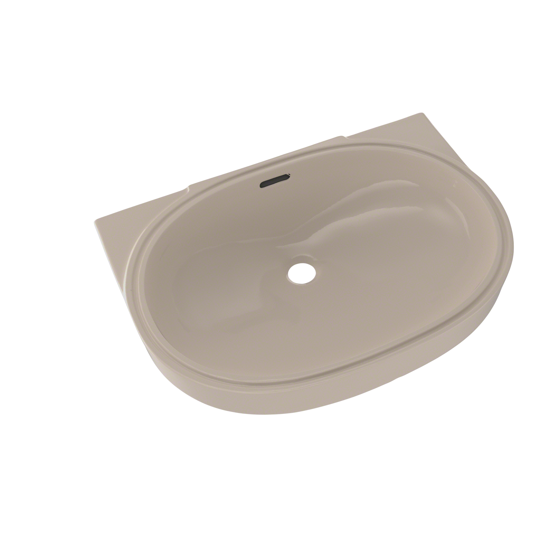 TOTO LT546G#03 Oval 19-11/16" x 13-3/4" Undermount Bathroom Sink with CEFIONTECT , Bone