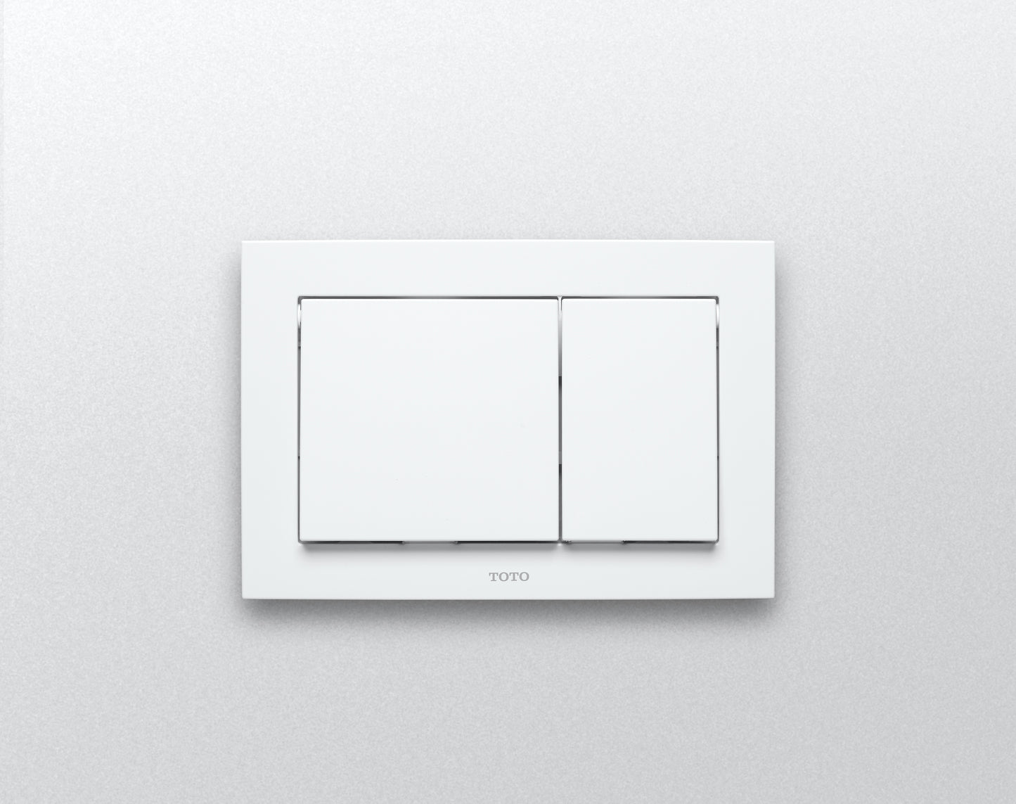 TOTO YT800#WH PUSH PLATE - RECTANGLE WHITE PLASTIC FOR IN WALL TANK SYSTEM , White