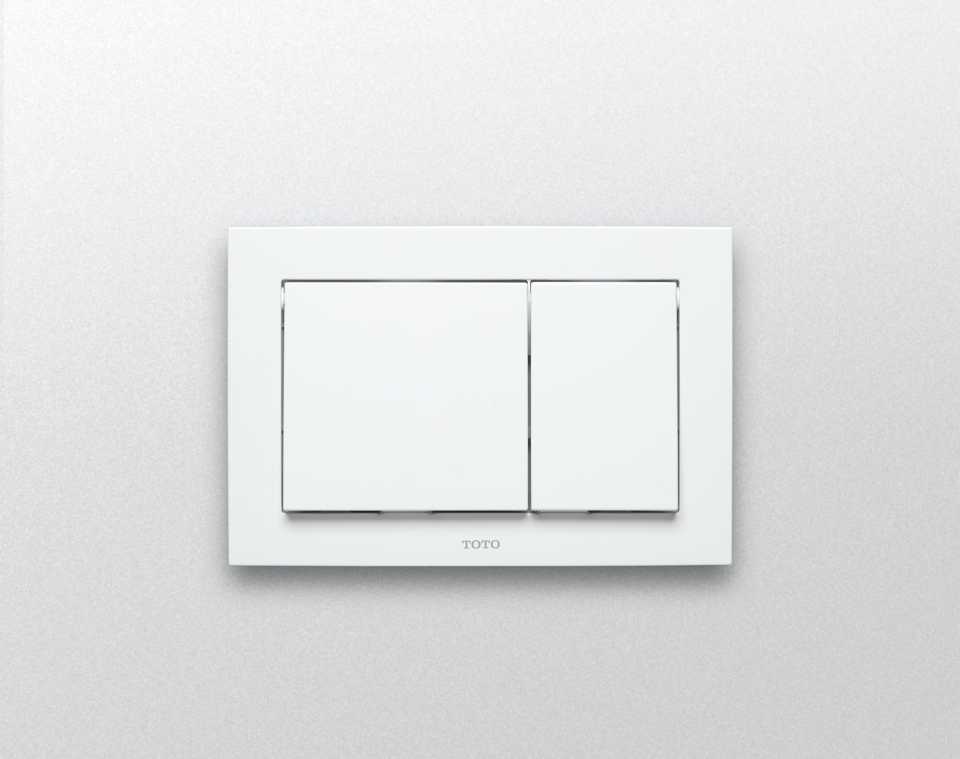 TOTO YT800#WH PUSH PLATE - RECTANGLE WHITE PLASTIC FOR IN WALL TANK SYSTEM , White