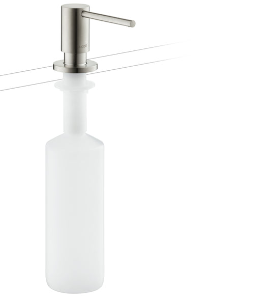 AXOR 42818801 Stainless Steel Optic Uno Modern Soap Dispenser