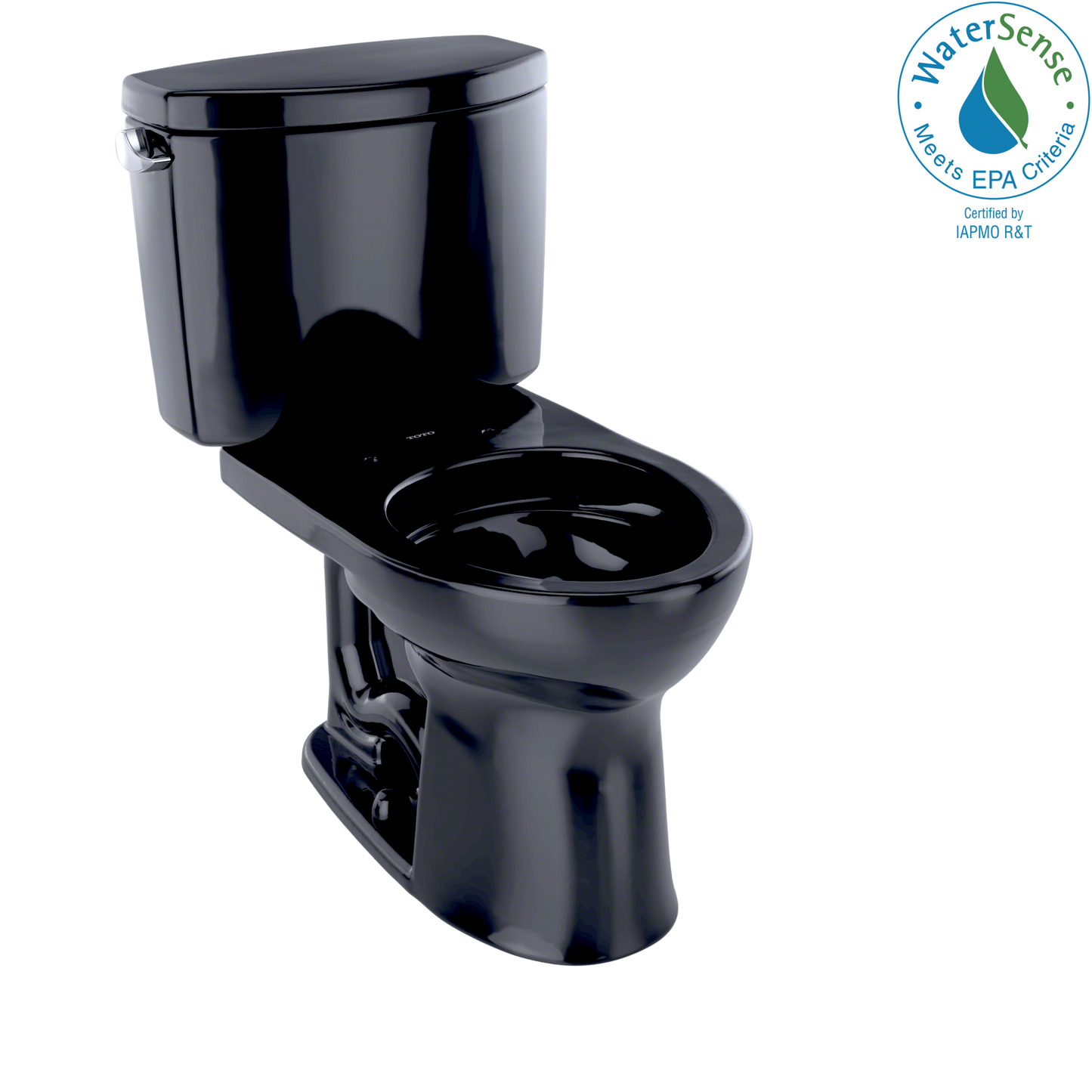 TOTO CST453CEF#51 Drake II Two-Piece Round 1.28 GPF Universal Height Toilet , Ebony