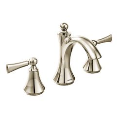 MOEN T4520NL Wynford Polished Nickel Two-Handle Bathroom Faucet