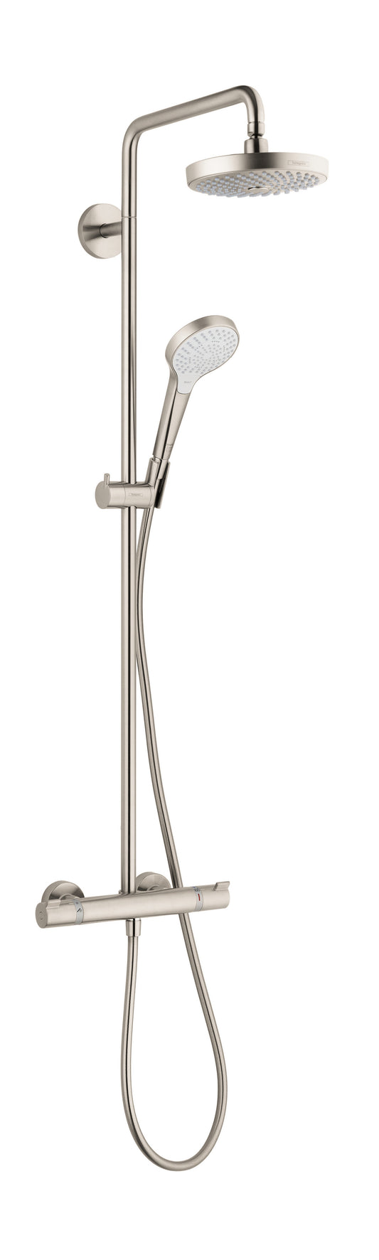HANSGROHE 27254821 Brushed Nickel Croma Select S Modern Showerpipe 2 GPM