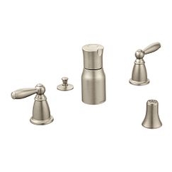 MOEN T5225BN Brantford Brushed Nickel Two-Handle Bidet Faucet