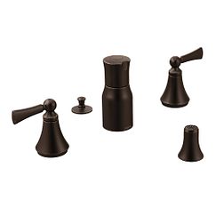 MOEN T5245ORB Wynford Oil Rubbed Bronze Two-Handle Bidet Faucet