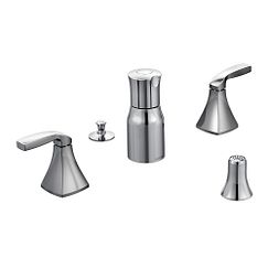 MOEN T5269 Voss Chrome Two-Handle Bidet Faucet