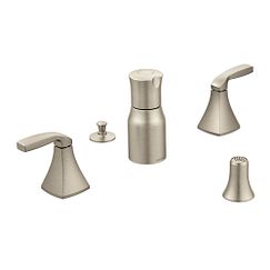 MOEN T5269BN Voss Brushed Nickel Two-Handle Bidet Faucet