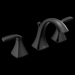 MOEN T6905BL Voss  Two-Handle Bathroom Faucet In Matte Black