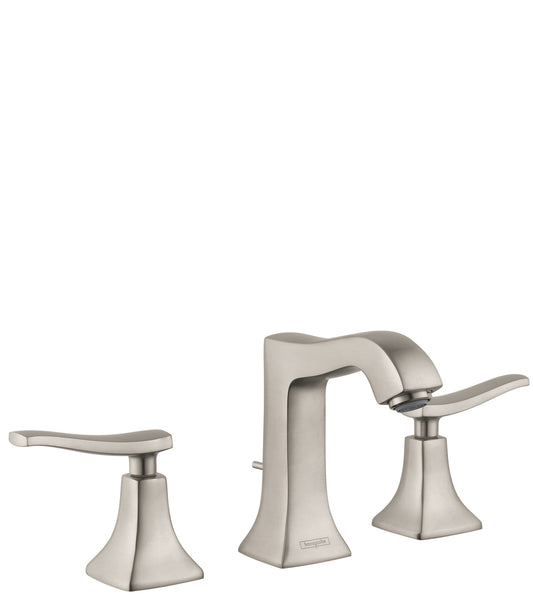 HANSGROHE 31073821 Brushed Nickel Metris C Classic Widespread Bathroom Faucet 1.2 GPM