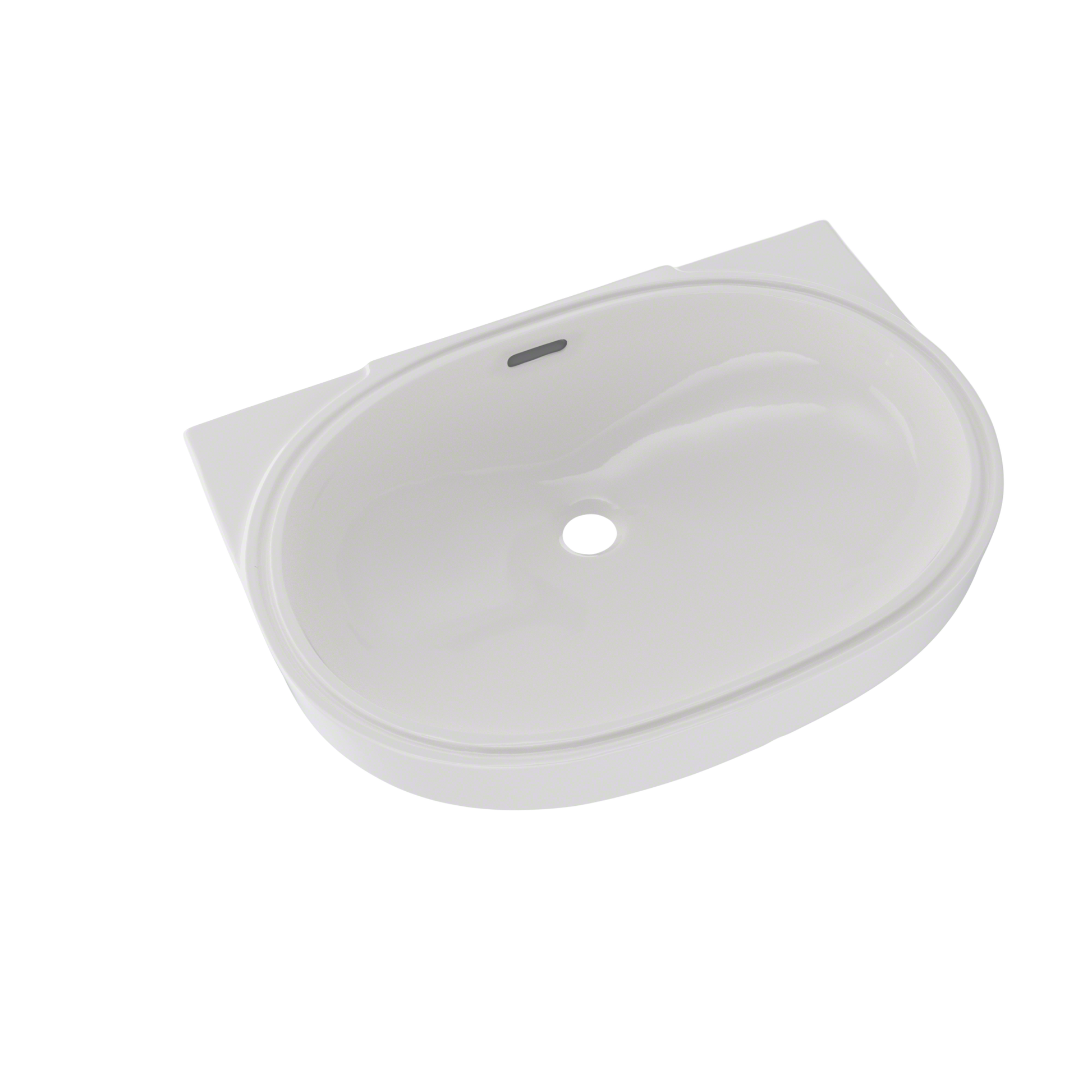 TOTO LT546G#11 Oval 19-11/16" x 13-3/4" Undermount Bathroom Sink with CEFIONTECT , Colonial White