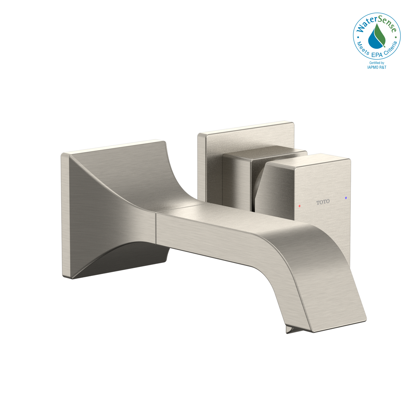 TOTO TLG08307U#BN GC 1.2 GPM Wall-Mount Single-Handle Bathroom Faucet with COMFORT GLIDE Technology , Brushed Nickel