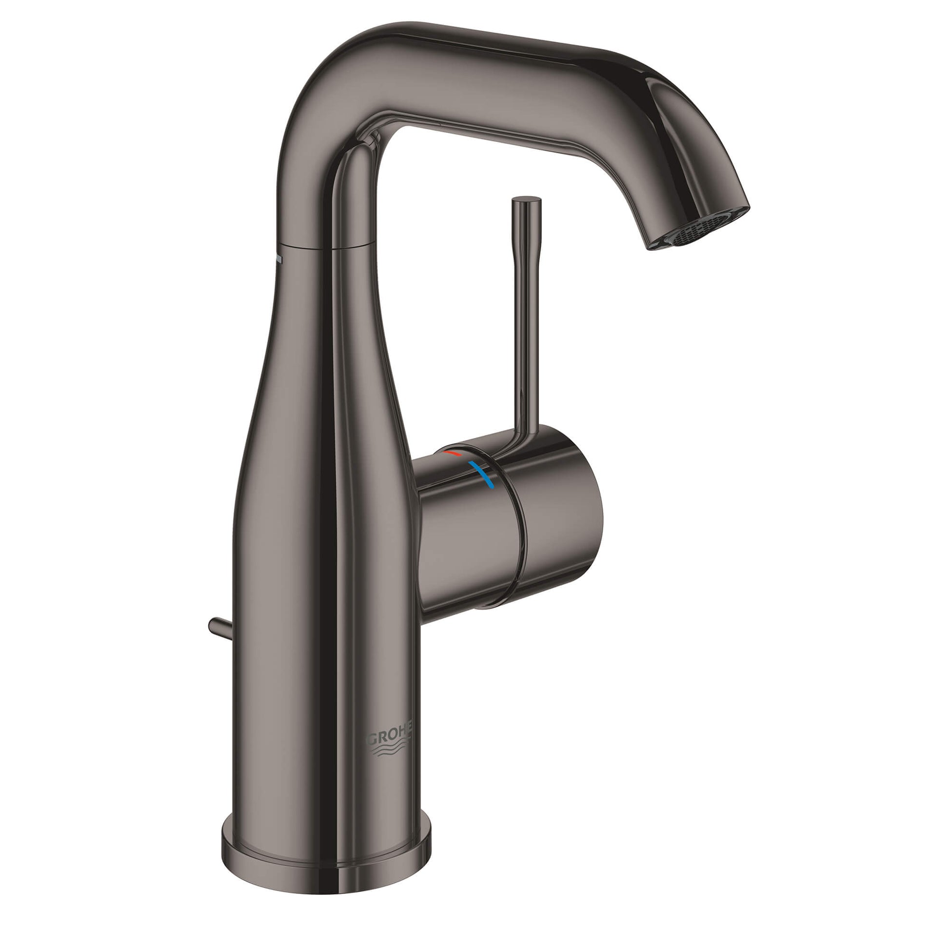 GROHE 23485A0A Essence New Hard Graphite Single Hole Single-Handle M-Size Bathroom Faucet 1.2 GPM