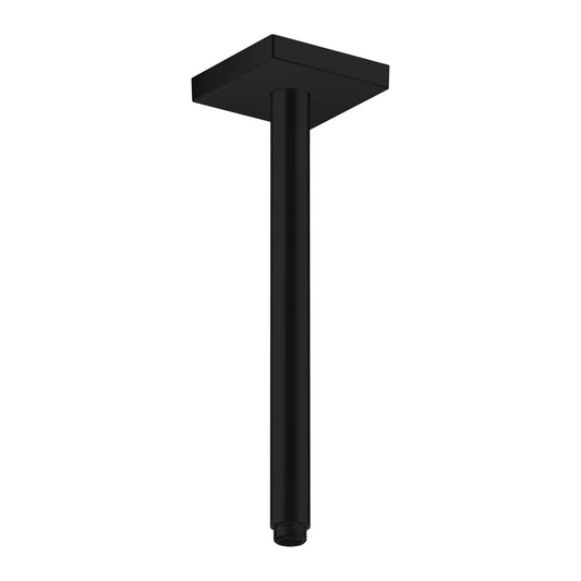 AXOR 26438671 ShowerSolutions Matte Black Extension Pipe for Ceiling Mount Square, 12"