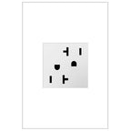 LEGRAND ARTR202W4 ADORNE  20A Dual Tamper-Resistant Outlet, White