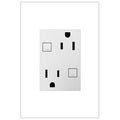 LEGRAND AGFTR2153W4 ADORNE  Plus Size Tamper-Resistant 15A Duplex Self-Test GFCI Receptacles, White