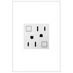 LEGRAND AGFTR2152W4 ADORNE  Tamper-Resistant 15A Duplex Self-Test GFCI Receptacles, White