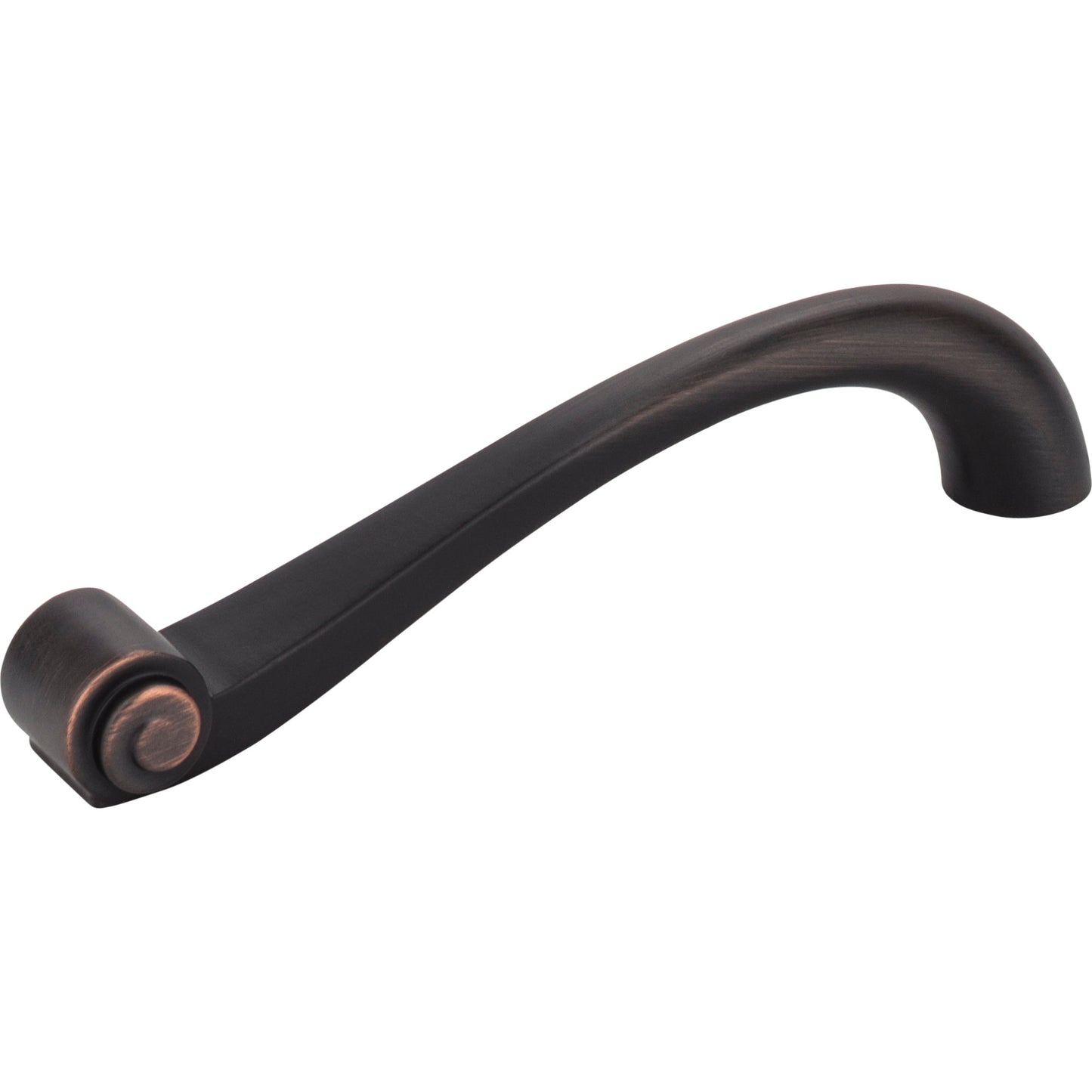 JEFFREY ALEXANDER 343-128DBAC 128 mm Center-to-Center Brushed Oil Rubbed Bronze Duval Vertical Cabinet Pull