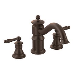 MOEN TS214ORB Waterhill Oil Rubbed Bronze Two-Handle Roman Tub Faucet