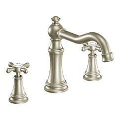 MOEN TS22101BN Weymouth  Two-Handle Roman Tub Faucet In Brushed Nickel