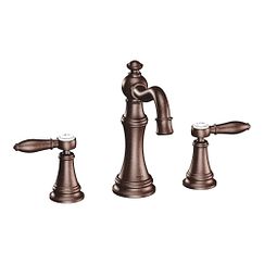 MOEN TS42108ORB Weymouth  Two-Handle Bathroom Faucet In Oil Rubbed Bronze