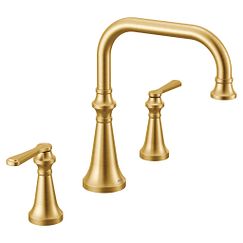 MOEN TS44503BG Colinet  Two-Handle Roman Tub Faucet In Brushed Gold