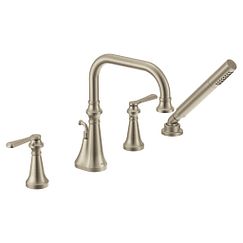 MOEN TS44504BN Colinet  Two-Handle Roman Tub Faucet In Brushed Nickel