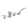 MOEN TS904 90 Degree Chrome Two-Handle Roman Tub Faucet Includes Hand Shower