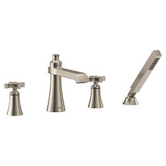 MOEN TS929BN Flara  Two-Handle Roman Tub Faucet In Brushed Nickel