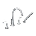 MOEN TS964 Icon Chrome Two-Handle Roman Tub Faucet Includes Hand Shower