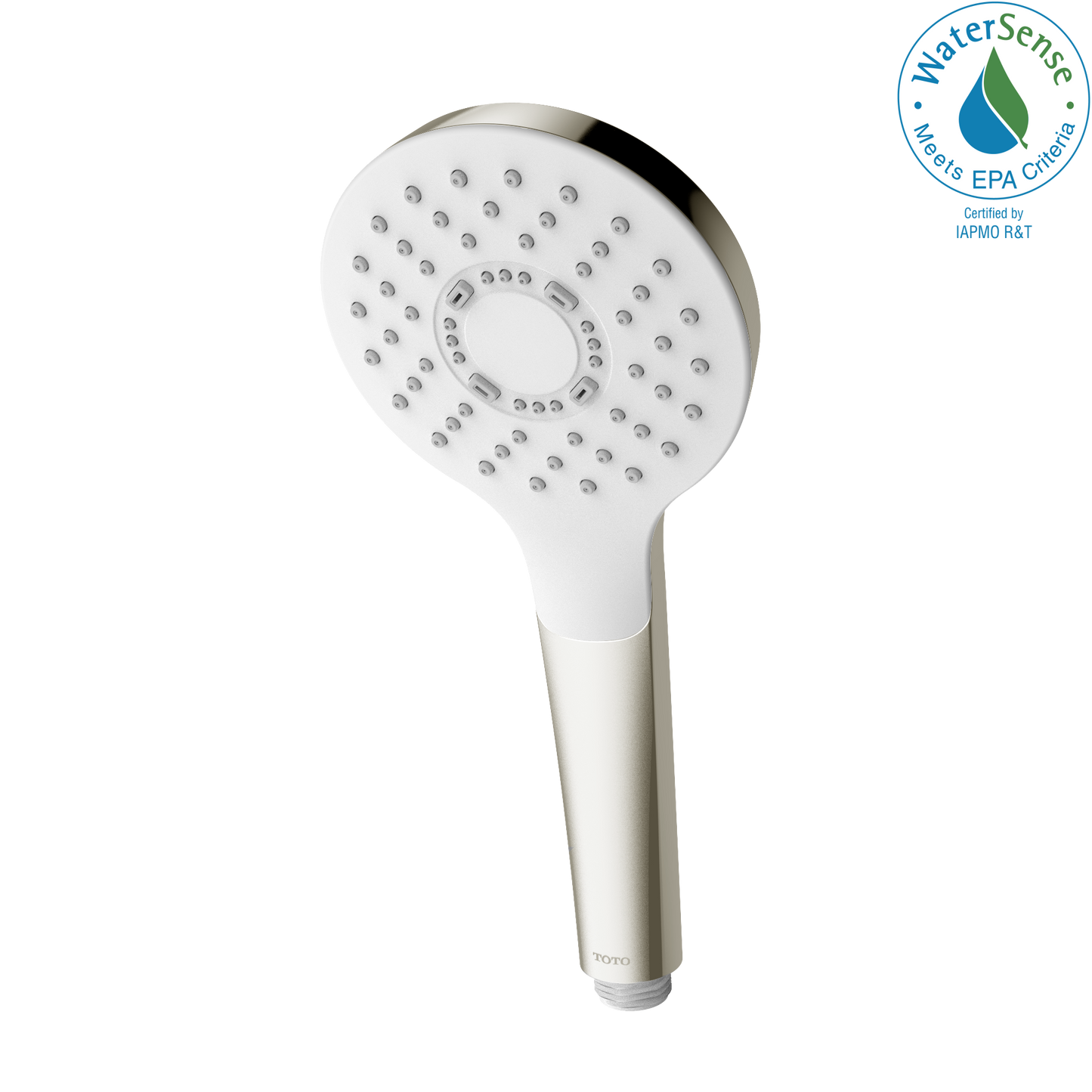 TOTO TBW01009U4#BN G Series 1.75 GPM Single Spray 4 inch Round Handshower with COMFORT WAVE Technology , Brushed Nickel