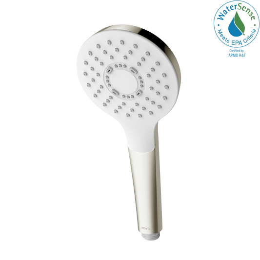 TOTO TBW01009U4#BN G Series 1.75 GPM Single Spray 4 inch Round Handshower with COMFORT WAVE Technology , Brushed Nickel