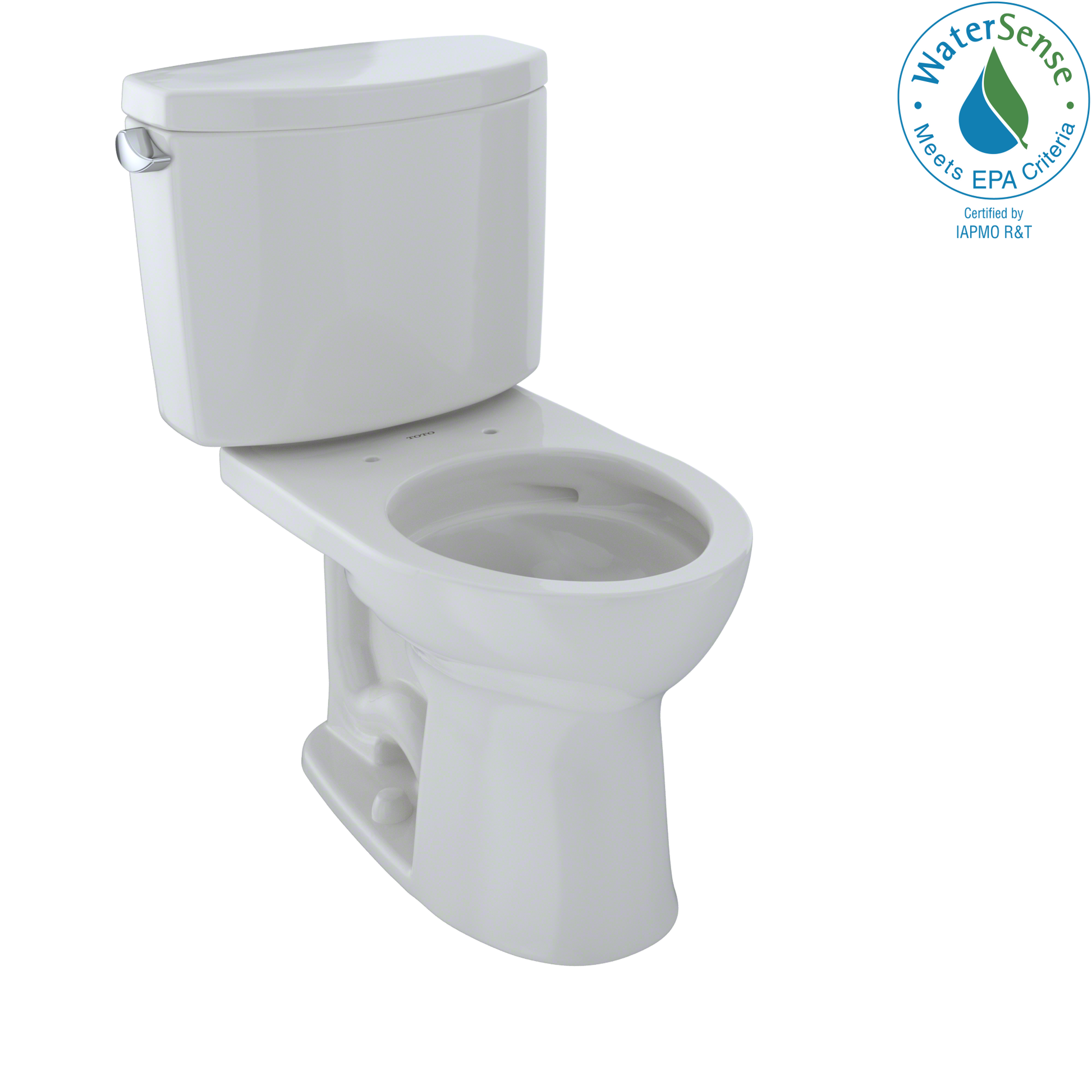 TOTO CST453CEFG#11 Drake II Two-Piece Round 1.28 GPF Universal Height Toilet with CEFIONTECT , Colonial White