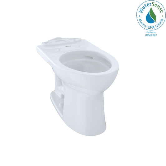 TOTO C454CUFG#01 Drake II Universal Height Elongated Toilet Bowl with CEFIONTECT , Cotton White