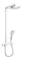 HANSGROHE 27126401 Raindance Select E Showerpipe 300 with Select Shower Controls, 2.0 GPM in White/Chrome