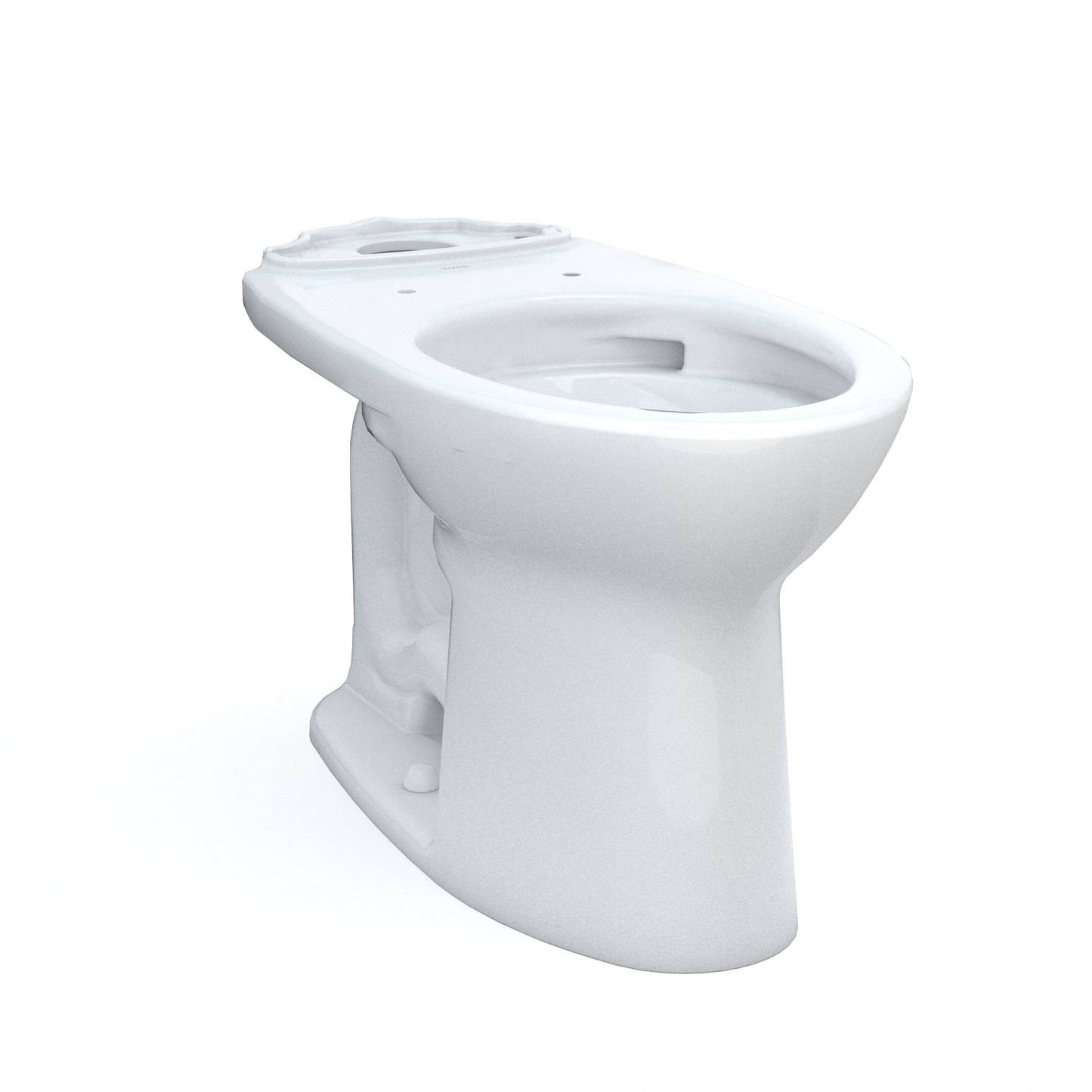 TOTO C776CEFG.10#01 Drake Elongated Universal Height TORNADO FLUSH Toilet Bowl with 10 Inch Rough-In and CEFIONTECT , Cotton White