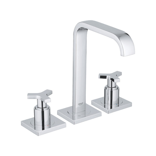 GROHE 2014800A Allure Chrome 8-inch Widespread 2-Handle M-Size Bathroom Faucet 1.2 GPM