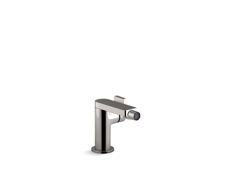 KOHLER K-73176-4-TT Vibrant Titanium Composed Single-handle bidet faucet with lever handle