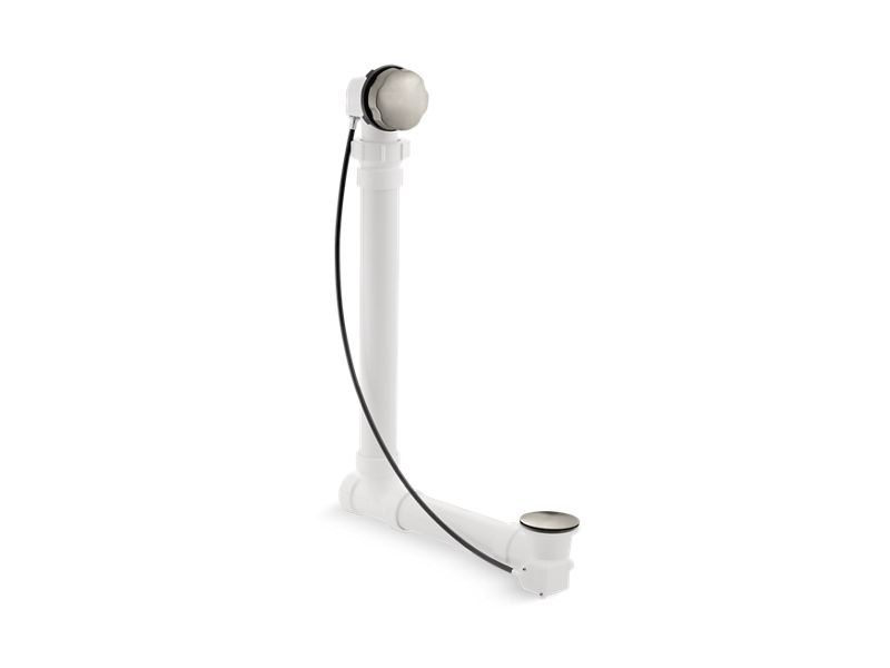 KOHLER K-7213-BN Vibrant Brushed Nickel Clearflo Cable bath drain with PVC tubing