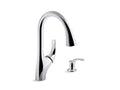 KOHLER K-R18594-SD-CP Polished Chrome Trielle Pull-down kitchen faucet