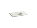 KOHLER K-2781-8-G82 Ceramic/Impressions 37" rectangular vanity-top bathroom sink with 8" widespread faucet holes