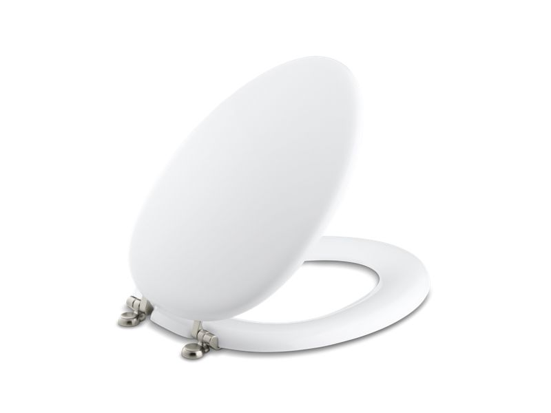 KOHLER K-4701-BN-0 Kathryn Elongated Toilet Seat In White