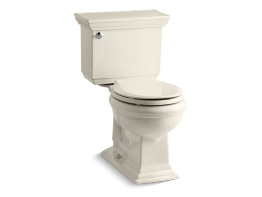 KOHLER K-3933-U-47 Memoirs Stately Comfort Height Two-piece round-front 1.28 gpf chair height toilet with insulated tank