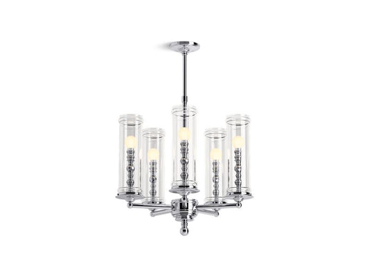 KOHLER K-23347-CH05-CPL Damask Five-light chandelier