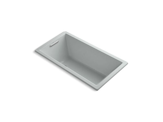 KOHLER K-1168-VBW-95 Underscore 60" X 32" Drop-In Vibracoustic Bath With Bask Heated Surface In Ice Grey