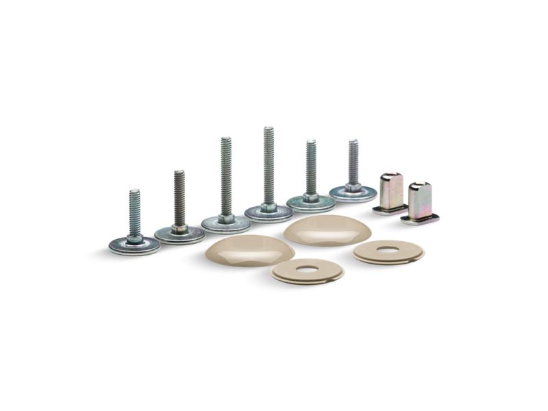 KOHLER K-5420-33 Clean Caps Low-Profile Toilet Bolt Caps In Mexican Sand