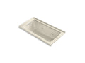 KOHLER Archer K-1947-XHGHL-47 Almond 60" x 30" alcove Heated BubbleMassage air bath and whirlpool, left drain